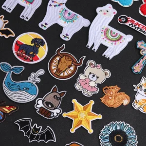 Sheep Sunflower Landscape Sunglasses Iron-On Patches Clothe Embroidery Applique Sewing Supplies Decorative Handmade Badges