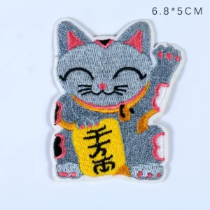 Cartoon Burnt Edge Boundless Cloth Sticker Donut Cat Lucky Cat Box Cat Adhesive Clothing Accessories Patches Patch Anime Pride